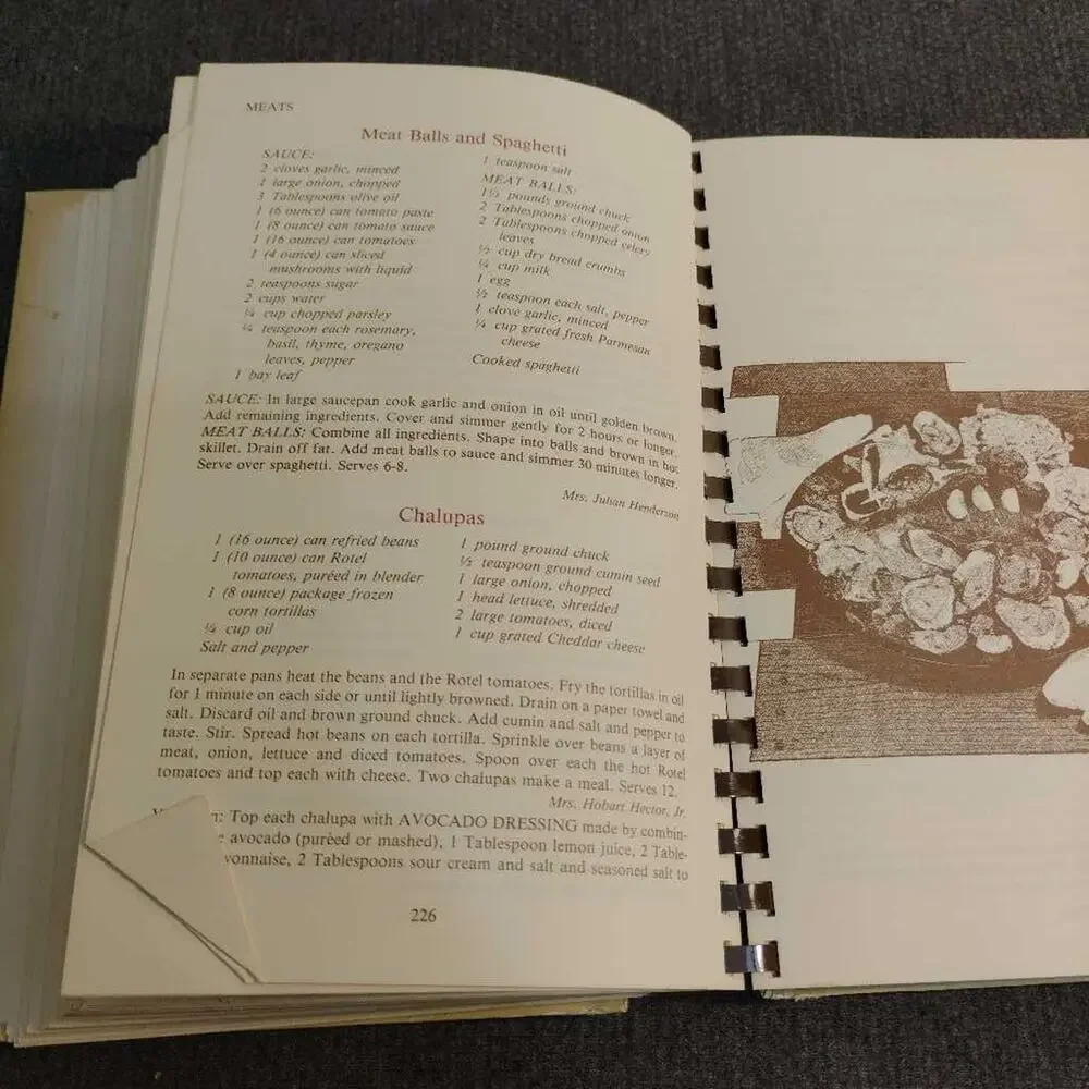 Southern Sideboards Cookbook 1978 Junior League Jackson MS Spiral Bound